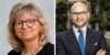 [Translate to Deutsch:] Loriana Pelizzon (left) and Karsten Müller (right), members of the Advisory Scientific Committee of the European Systemic Risk Board.